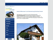 Tablet Screenshot of ferienhaus-guenztal.de